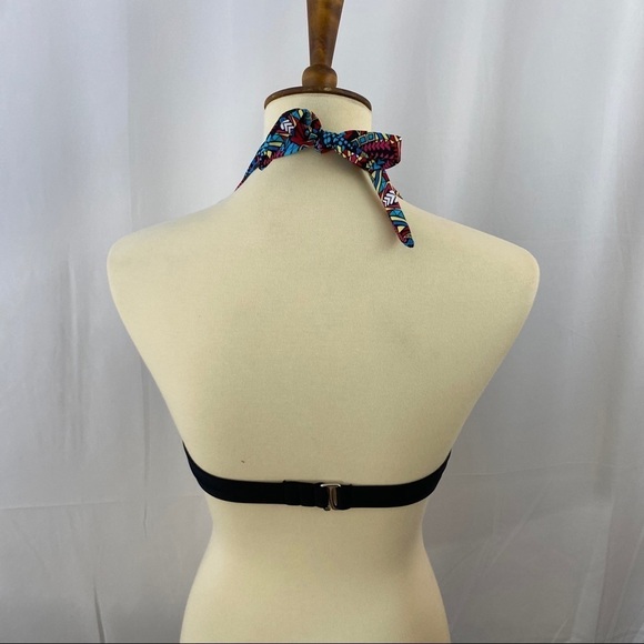 Mossimo Black And Multi Print Swim Top NWT - Picture 6 of 10